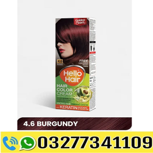 Golden Pearl Hello Hair Hair Color (Burgundy 4.6)