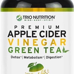 TRIO NUTRITION Apple Cider Vinegar Capsules Pills for Cleanse | Detox Boost