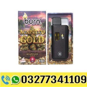Burn 3mL Disposable Vapes – Acapulco Gold THC Distillate