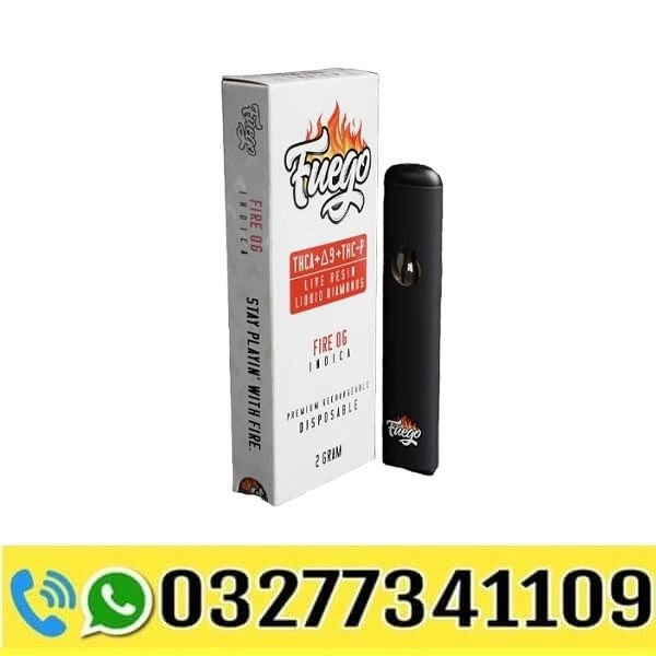 Fire OG Live Resin Disposable 2g THC vape pen price in pakistan