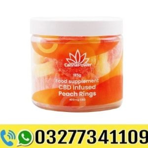 Cannapower CBD Infused Peach Rings In Pakistan